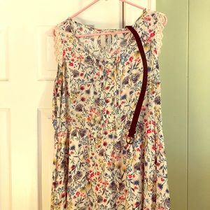 White floral dress